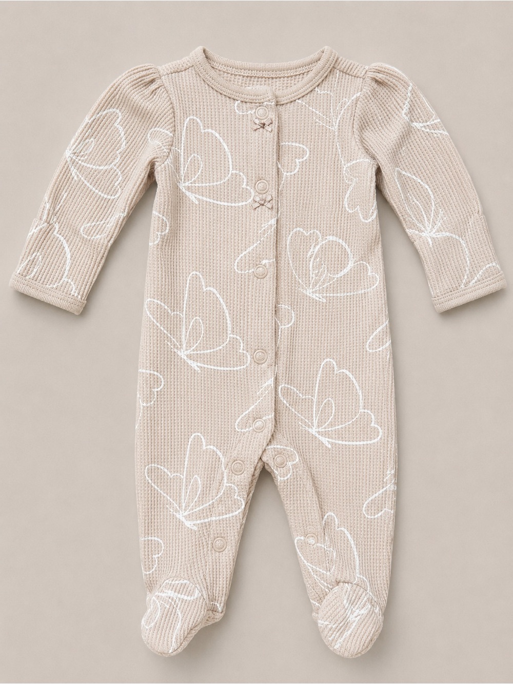 Carter’s - Button Down Sleeper W/ Butterfly Print (Cotton & Poly) - NB